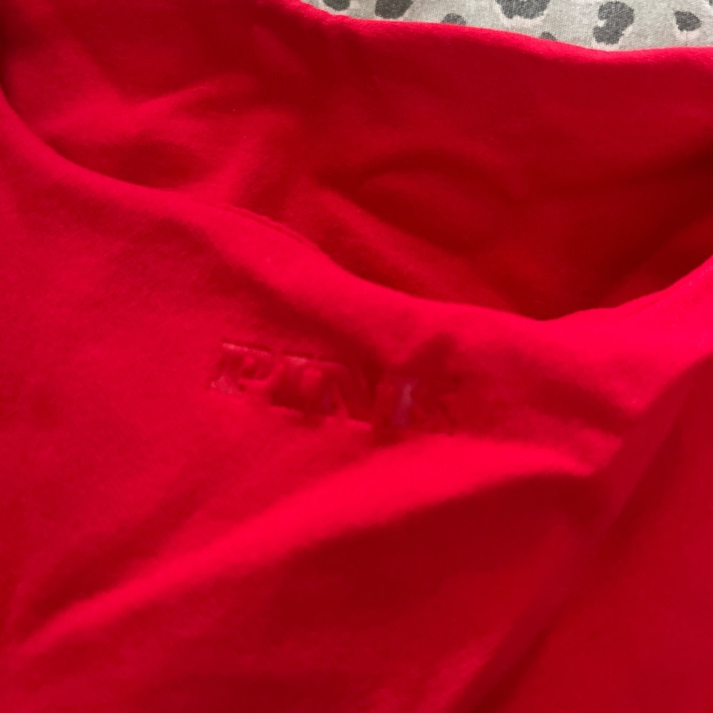 Red PINK Ribbed Crop Tank Top - Picture 4 of 4